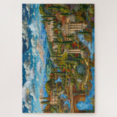 Mooi oud Romeins dorp Legpuzzel (Verticaal)