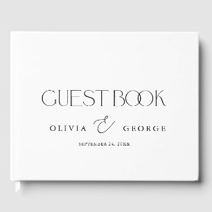 Mooi paar lettertype duo gastenboek