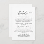 Mooi paar lettertype duo informatiekaartje (Voorkant / Achterkant)