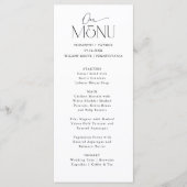 Mooi paar lettertype duo menu (Voorkant)