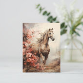 mooi paard briefkaart (Staand voorkant)