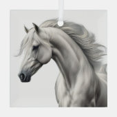 Mooi paard glas ornament (Achterkant)