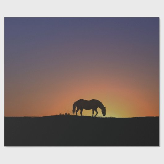 Mooi paard in de Zuidwestelijke Zonnegegift Wrap Cadeaupapier (Vlak)