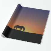 Mooi paard in de Zuidwestelijke Zonnegegift Wrap Cadeaupapier (Uitgerold)