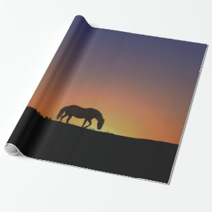 Mooi paard in de Zuidwestelijke Zonnegegift Wrap Cadeaupapier
