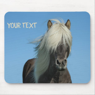 Mooi paard onder de blauwe hemel muismat