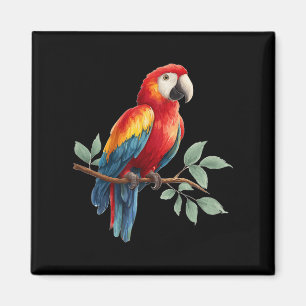 Mooi papegaai vogel kostuum voor jongens en meisje magneet