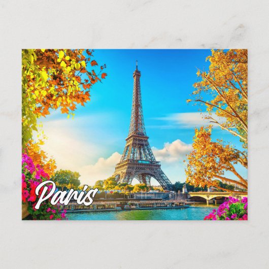 Mooi Parijs, Frankrijk | Eiffeltoren Briefkaart (Voorkant)
