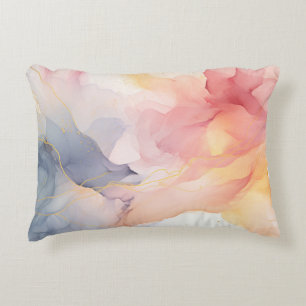Mooi pastel mozaïek Waterverf Sierkussen Accent Kussen