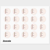 Mooi Patchwork Kerstmis Ronde Sticker (Vel)