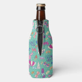 Mooi patroon met zomerelementen flesjeskoeler (Fles Achterkant)