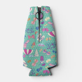 Mooi patroon met zomerelementen flesjeskoeler (Achterkant)