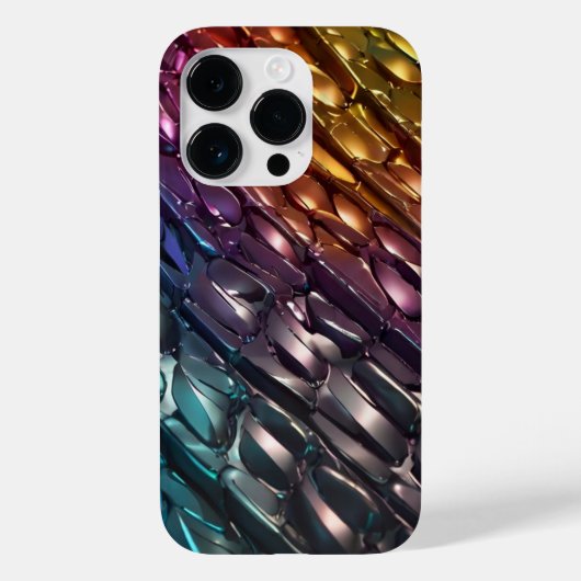 Mooi patroon van titanium kleuren Case-Mate iPhone case (Achterkant)