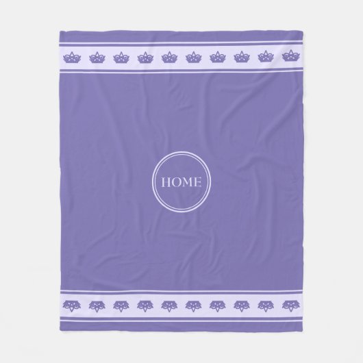 Mooi Periwinkle Blue Fleece Deken (Voorkant)