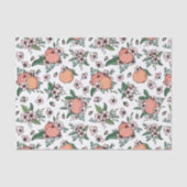 Mooi Perziken & Perzikbloesem Bloemmotief Tissuepapier (Voorkant)