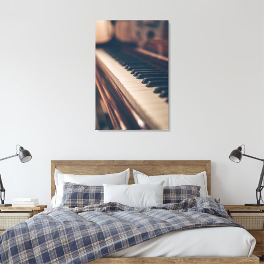 Mooi Piandesign Canvas Afdruk (Insitu (Slaapkamer))
