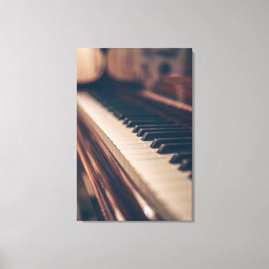 Mooi Piandesign Canvas Afdruk (Voorkant)