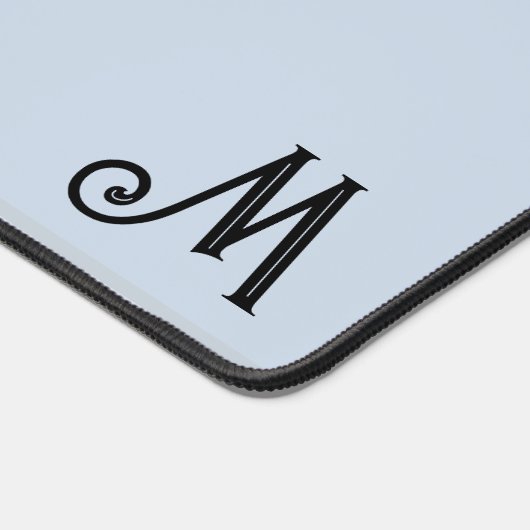 Mooi Pinguïn Paar en Monogram Bureaumat (Hoek)