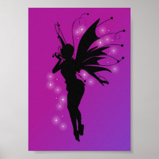Mooi Poster Fairy Silhouette
