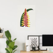 Mooi  Poster van Botanische Illustratie (Thuiskantoor)