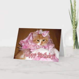 Mooi Prinses Kitten - Gefeliciteerd! Kaart