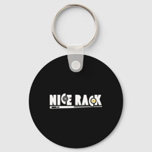 Mooi Rack Zwembad Biljart Speler Grappig Sleutelhanger