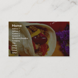Mooi recept van Burrito voor liefhebbers van voeds Visitekaartje