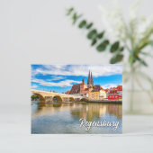 Mooi Regensburg, Duitsland Briefkaart (Staand voorkant)