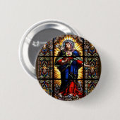 Mooi Religieus heilig hart van Maagd Mary Ronde Button 5,7 Cm (Voorkant /achterkant)