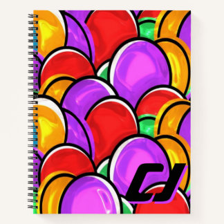 Mooi Retro Golfpatroon Pop Art Op Maat Gemaakte Mo Notitieboek