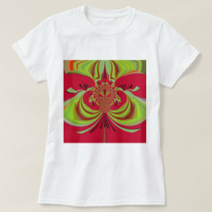 Mooi rood geel ontwerp. Inspiratie vector co T-shirt