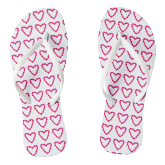 Mooi Rood Roze Hart van Harten FlipFlops Teenslippers