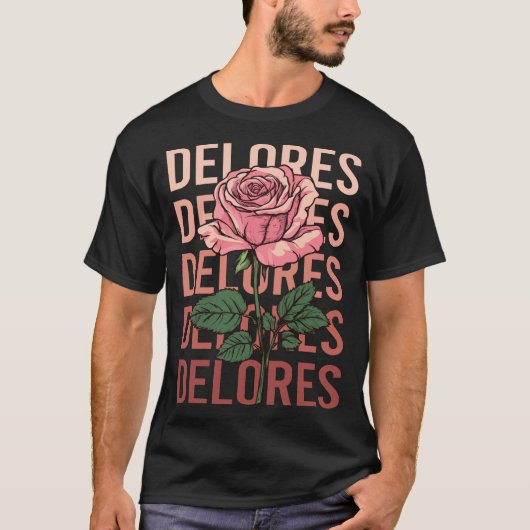 Mooi Roos - Delores Naam T-shirt (Voorkant)