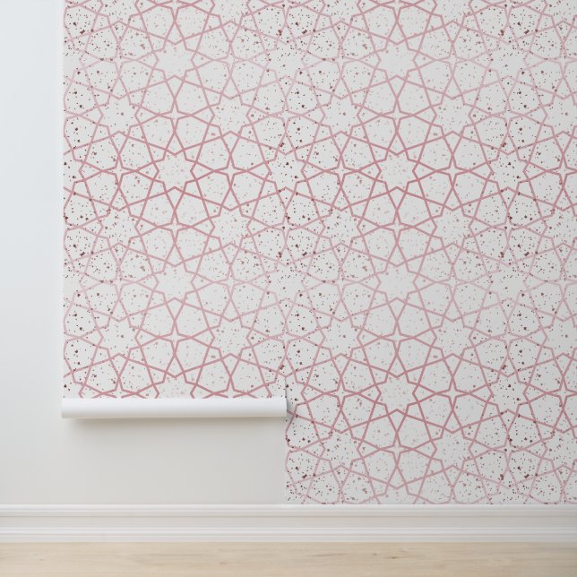 Mooi roos goud behang (Applicatie)