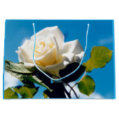 Mooi Roos is White Sky is Blue Groot Cadeauzakje (Voorkant)