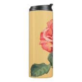 Mooi roos Moederdag cadeau gepersonaliseerd Thermosbeker (Gedraaid links)