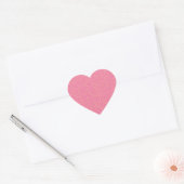MOOI ROZE GOUD MODERN TRENDY ABSTRACT HART STICKER (Envelop)