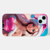 Mooi Roze Kerstmis Meisje 01 Case-Mate iPhone Case (Achterkant (horizontaal))