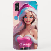 Mooi Roze Kerstmis Meisje 01 Case-Mate iPhone Case (Achterkant)