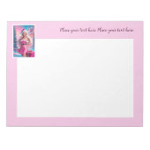 Mooi Roze Kerstmis Meisje 01 Notitieblok (Voorkant)