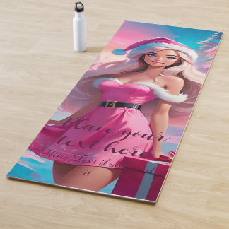 Mooi Roze Kerstmis Meisje 01 Yogamat
