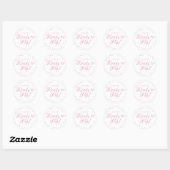 Mooi Roze Liefdeshartjes Klaar om te Barsten Baby Ronde Sticker (Vel)