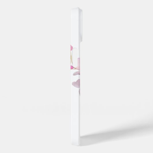 Mooi roze waterverf kersenbloesems script Case-Mate iPhone case (Achterkant / Rechts)