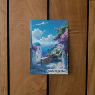 Mooi Santorini Griekenland Ocean Uitzicht Briefkaart