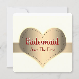 Mooi Save The Date Wees Mijn Bruidsmeisje Uitnodig Kaart