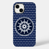 Mooi scheepswad maritiem blauw en wit Case-Mate iPhone case (Achterkant)