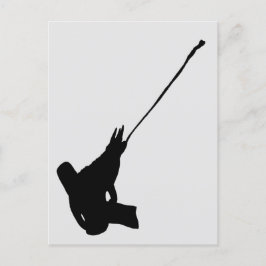 Mooi schot! Jackson's Chameleon silhouette Briefkaart