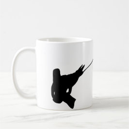 Mooi schot! Jackson's Chameleon silhouette Koffiemok