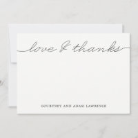 Mooi schrijven Modern Thank You Card