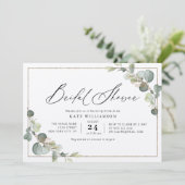 Mooi script groen lijst vrijgezellenfeest kaart (Staand voorkant)